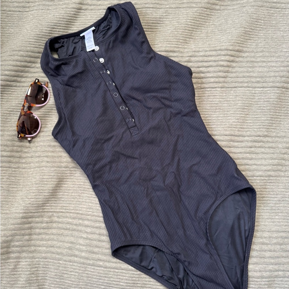 Andie Malibu Ribbed One Piece Swimsuit XS Tall